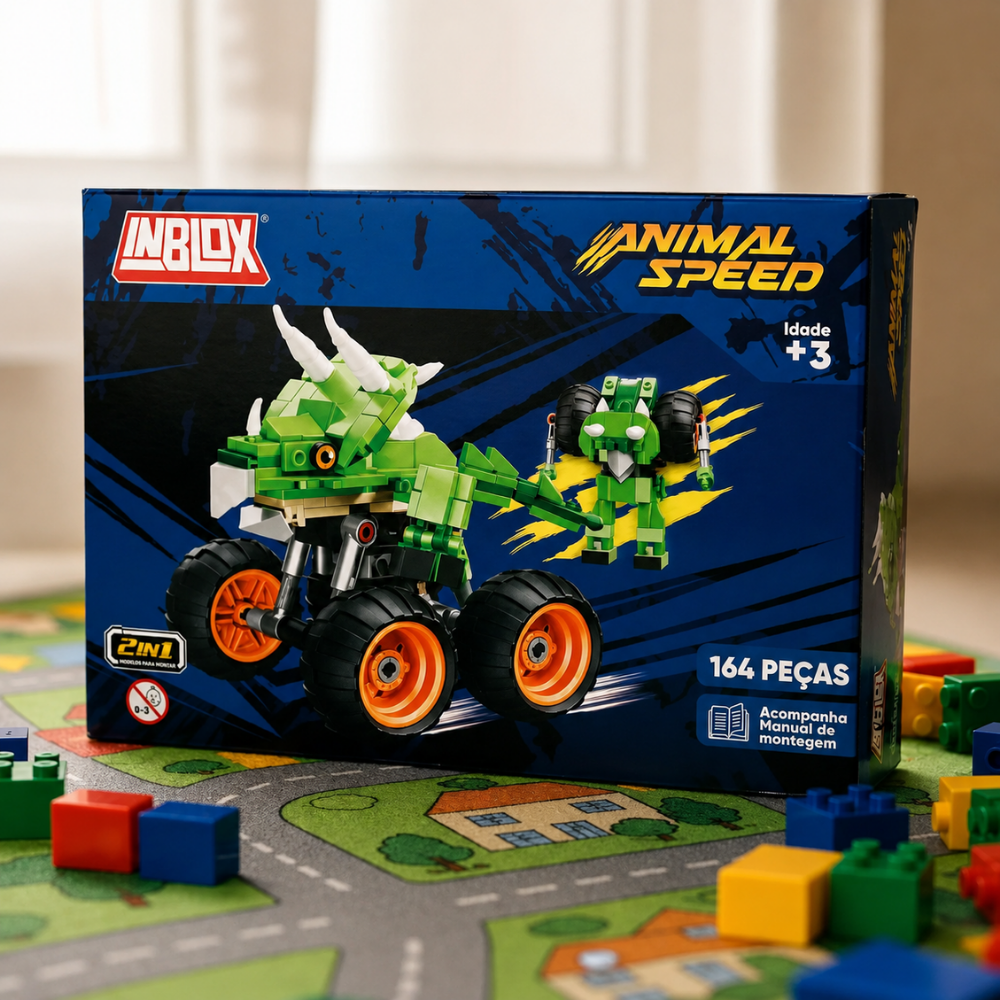 Brinquedo de Montar Inblox Animais Speed Ark Toys