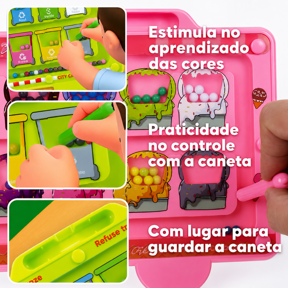 Brinquedo Educativo Magnético Colorido Ark Toys
