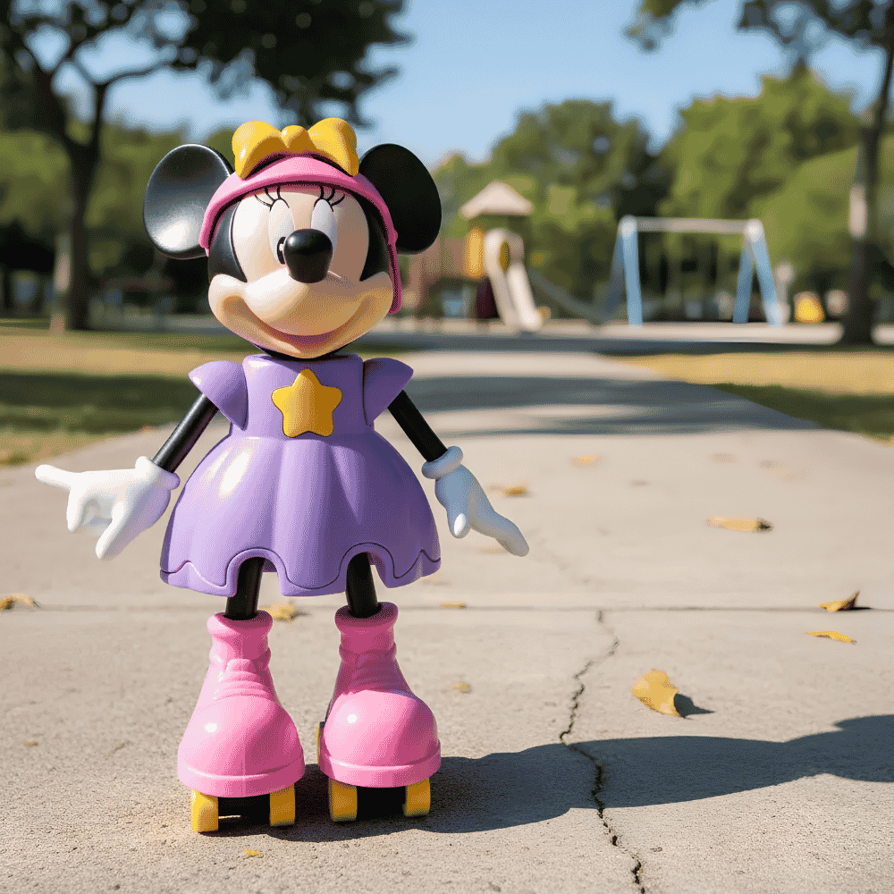 Boneca Minnie Patinadora com Som Disney Elka