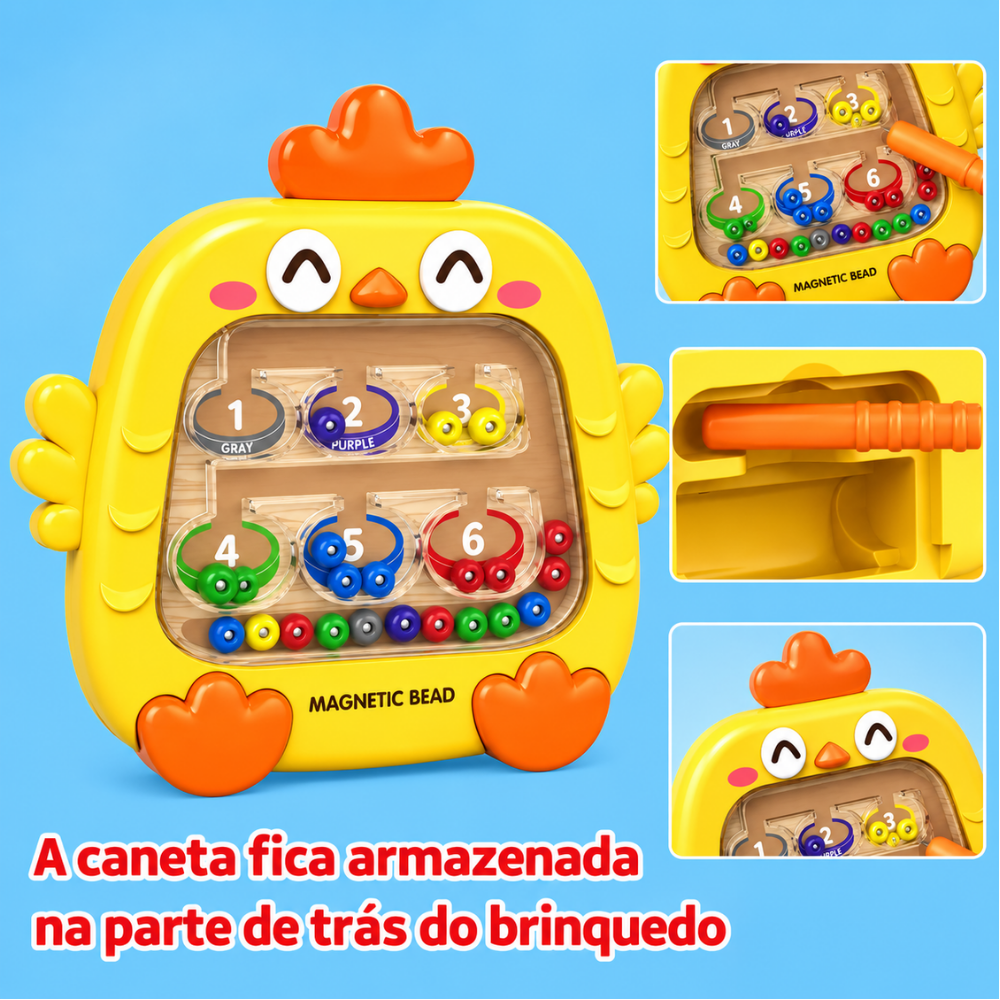 Brinquedo Educativo Magnético Pintinho Ark Toys