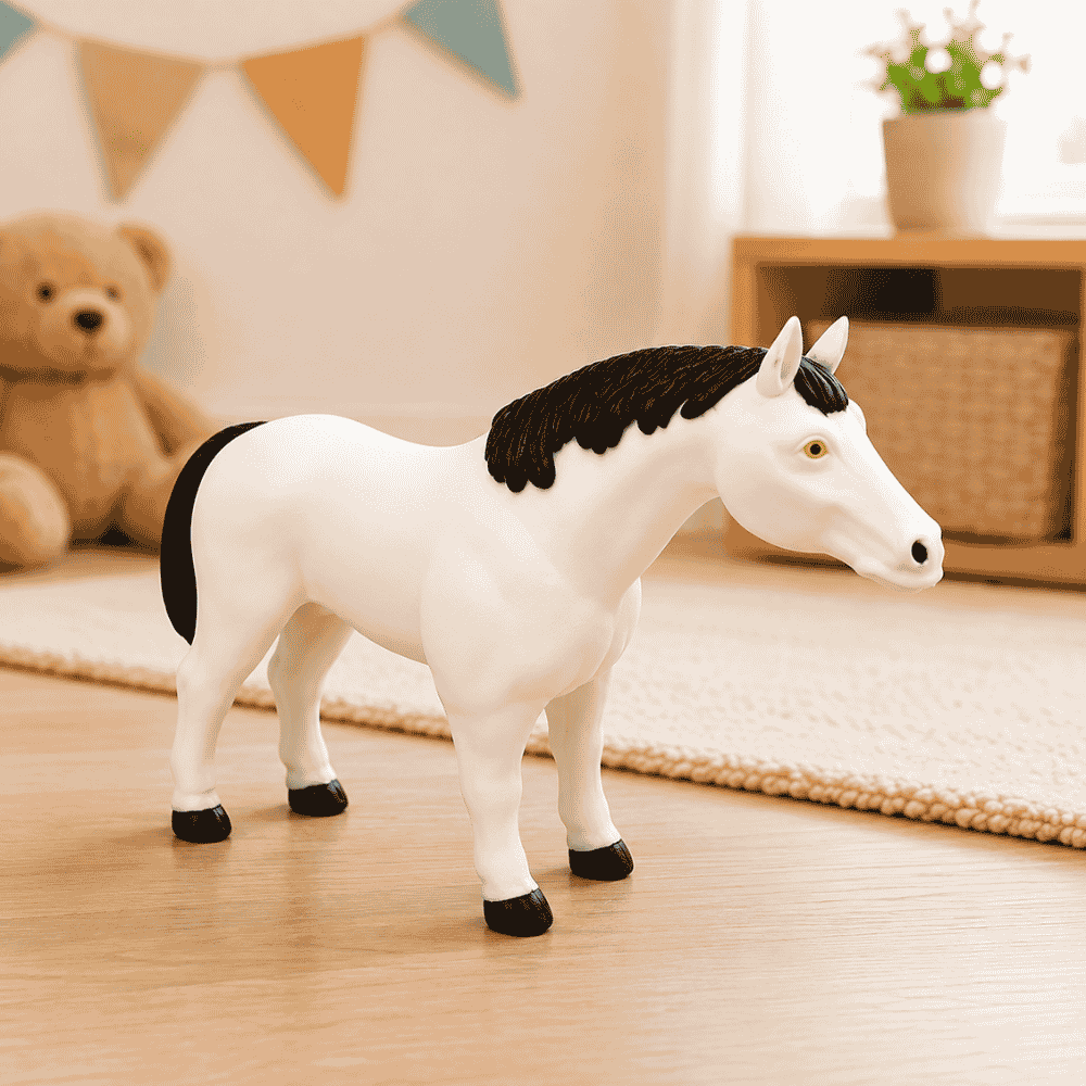 Cavalo Branco na Cinta Bee Toys