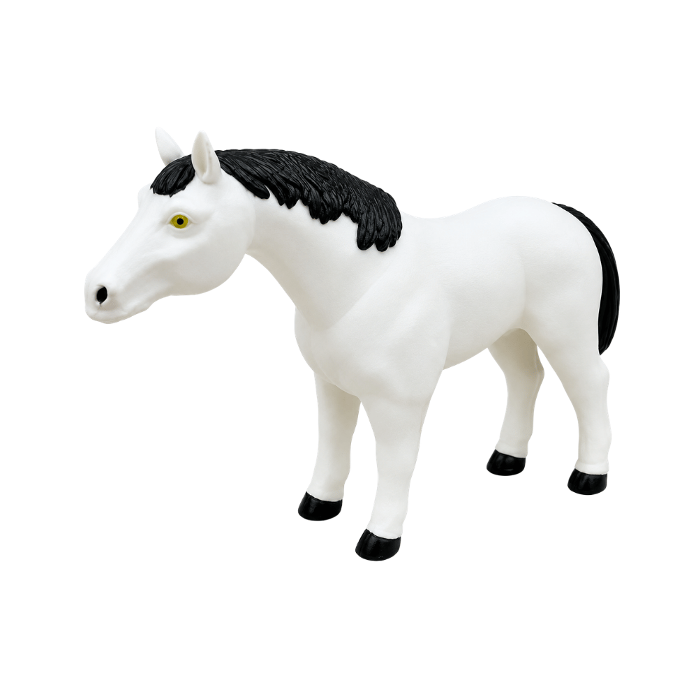 Cavalo Branco na Cinta Bee Toys