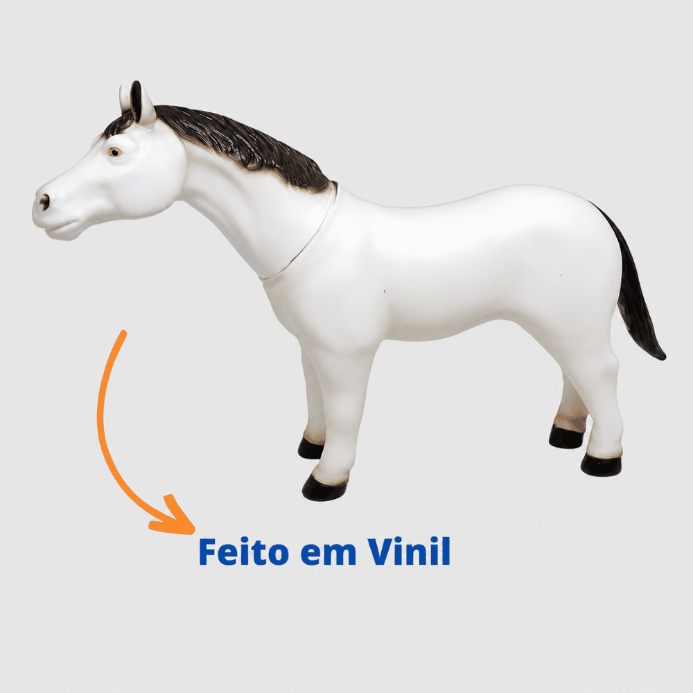 Cavalo Branco na Cinta Bee Toys
