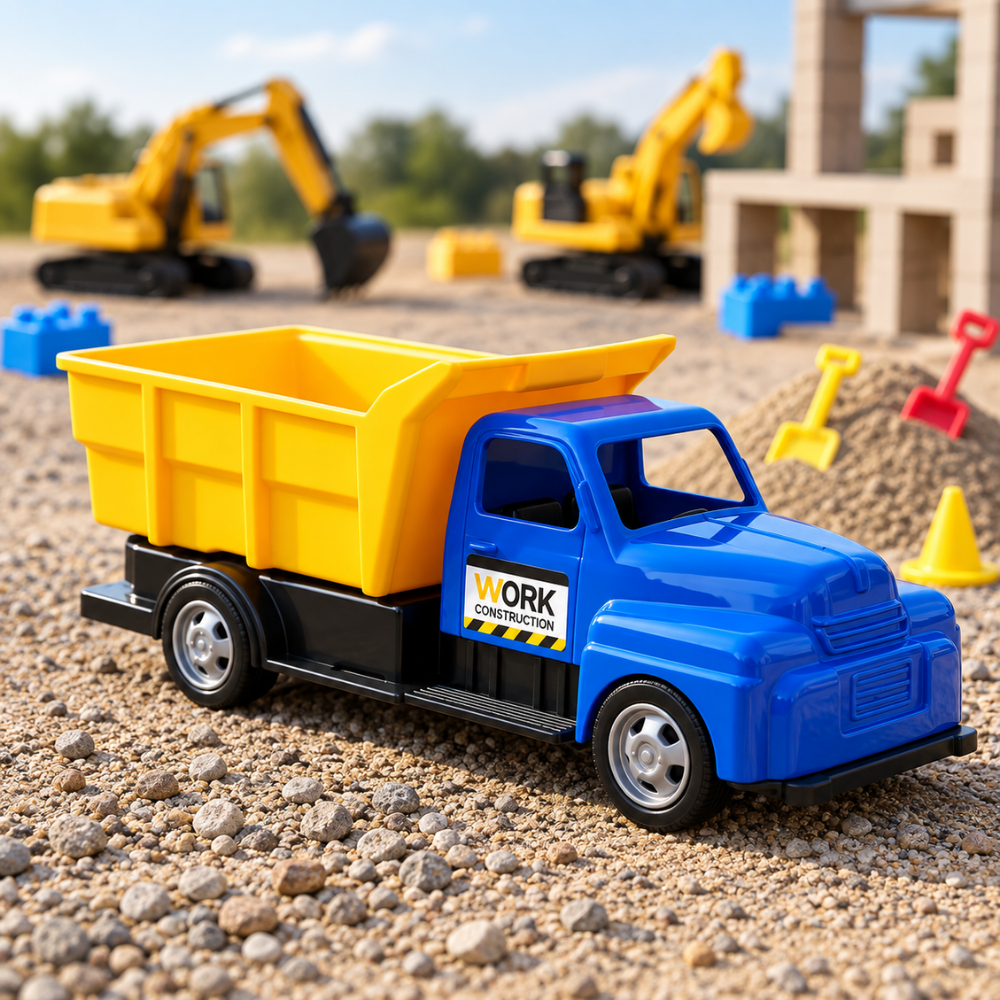 Caminhão Horangr Classic Construction Work Orange Toys