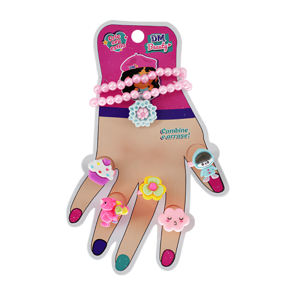 DM Beauty Pulseira e Anéis DM Brasil