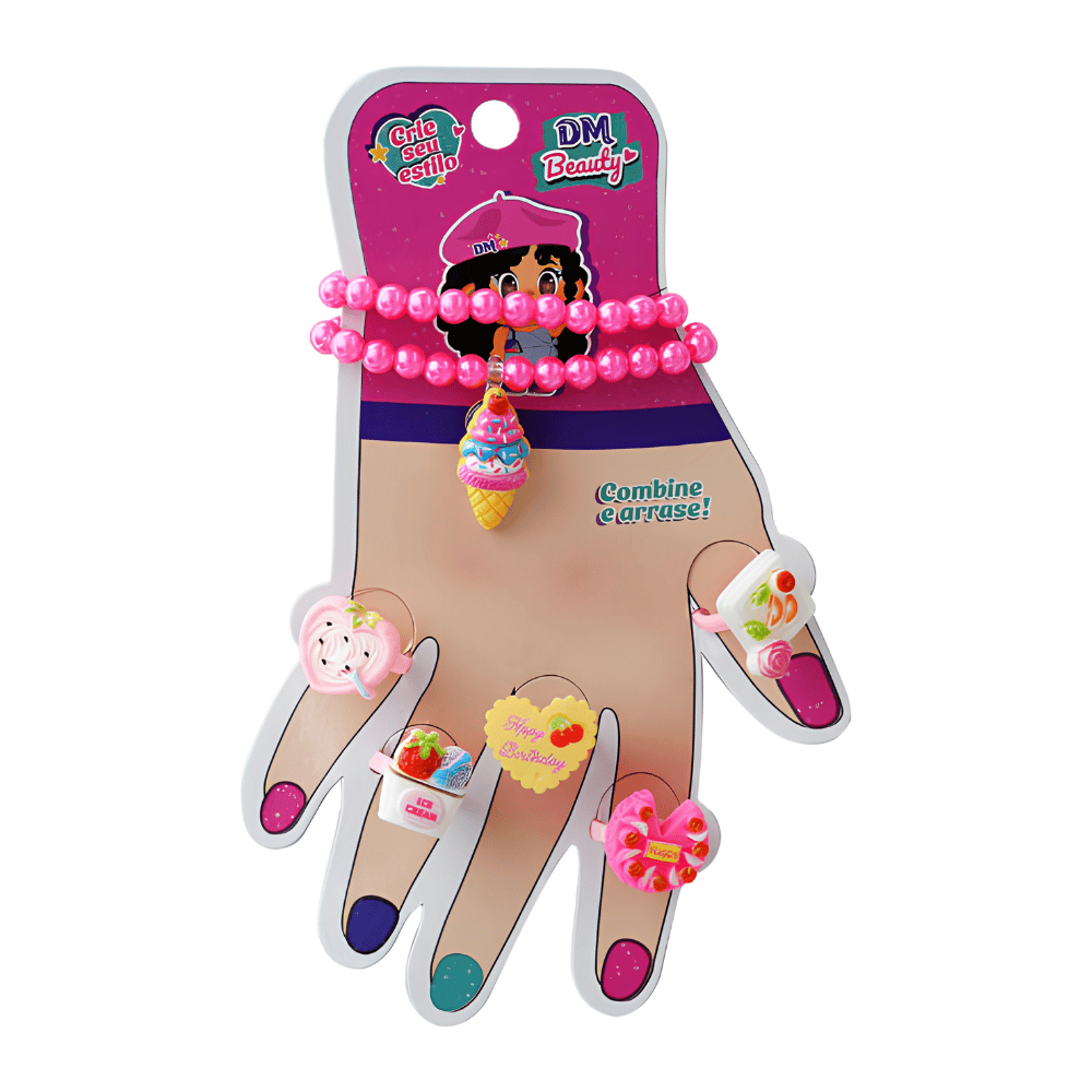 DM Beauty Pulseira e Anéis DM Brasil