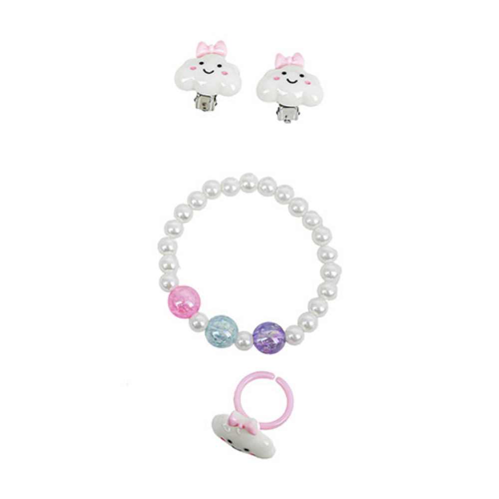 Kit Bijus Pulseira Brinco e Anel Sortido DM Beauty