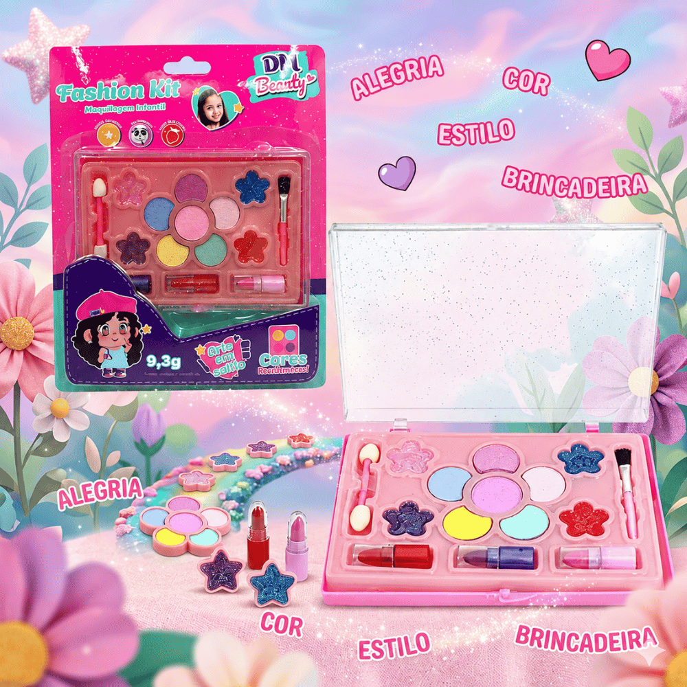 DM Beauty Fashion Kit Maquiagem DM Brasil