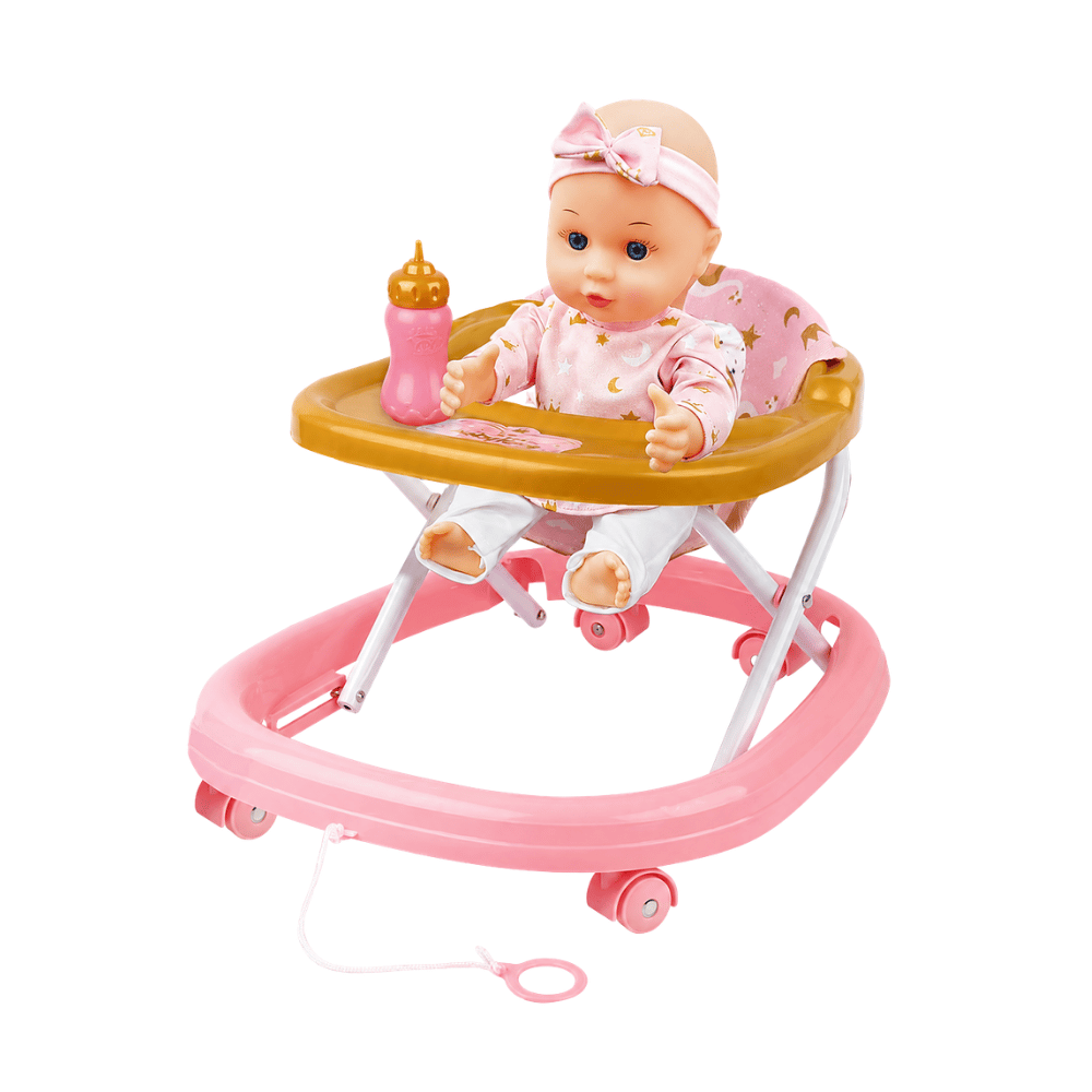 Boneca Baby Love Hora de Passear com Andador DM Brasil
