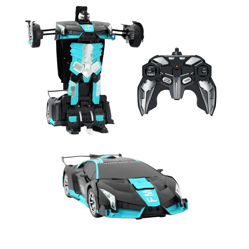 Carro Controle Remoto Robocar que Vira Robô DM Brasil