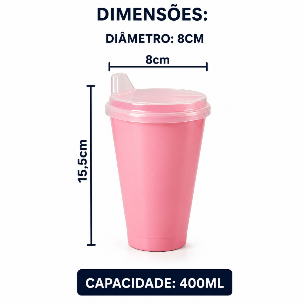 Copo Infantil com Bico 400ml Ercaplast
