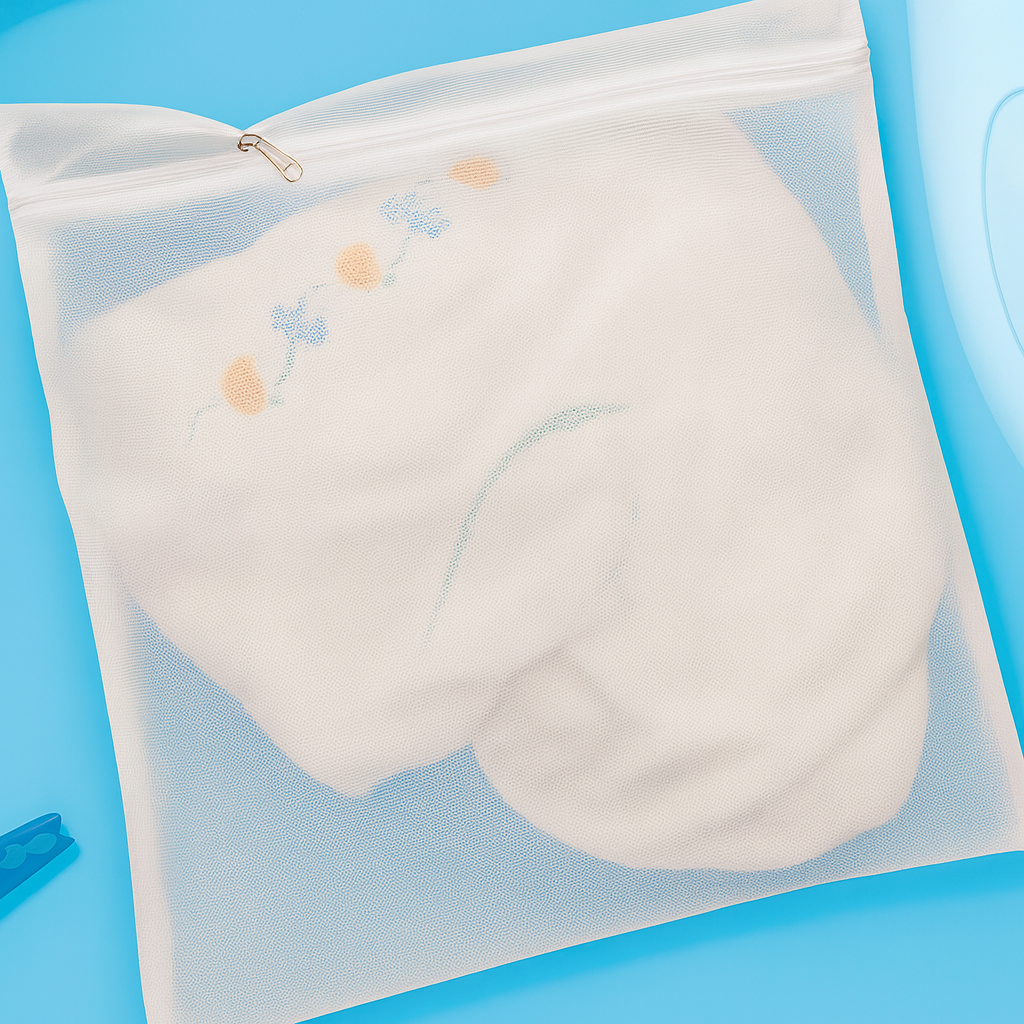 Saco Para Lavar Roupa Com Zíper Plast-Leo