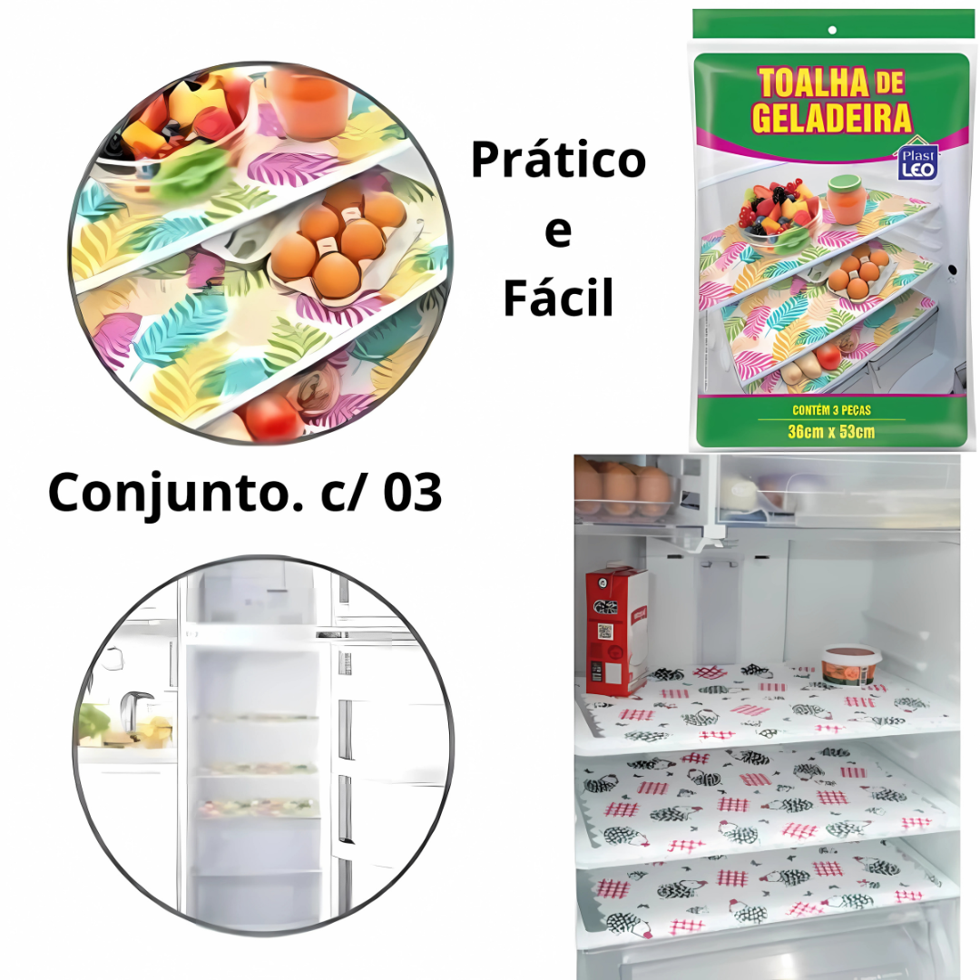 Jogo De Geladeira Estamp Plast-Leo