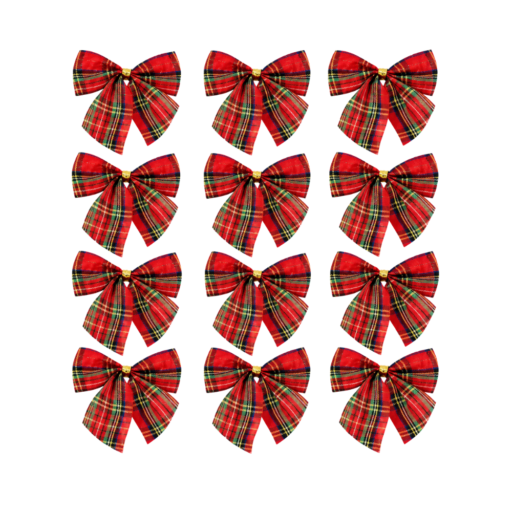 Laço Decorativo de Natal 12 Peças Multiart
