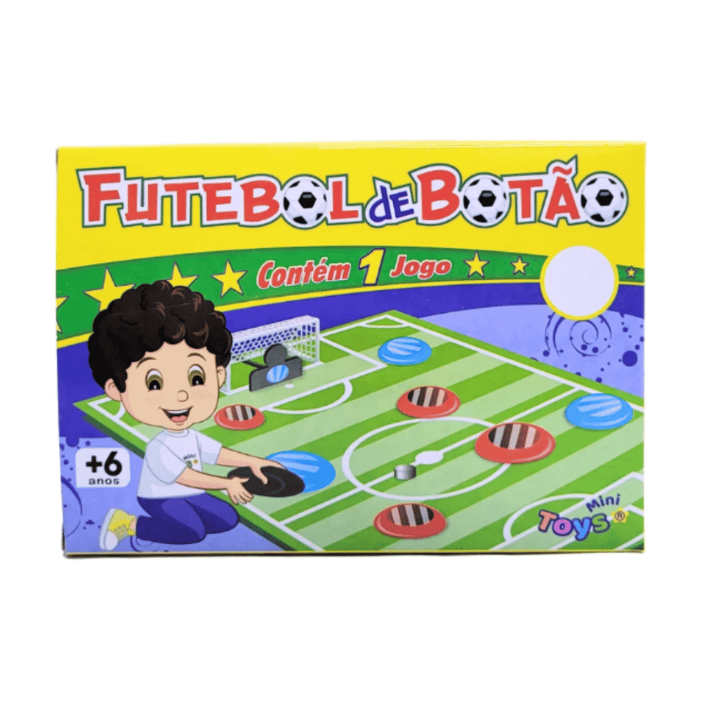 Jogo Futebol de Botão Minitoys - Cx 6 Unidades