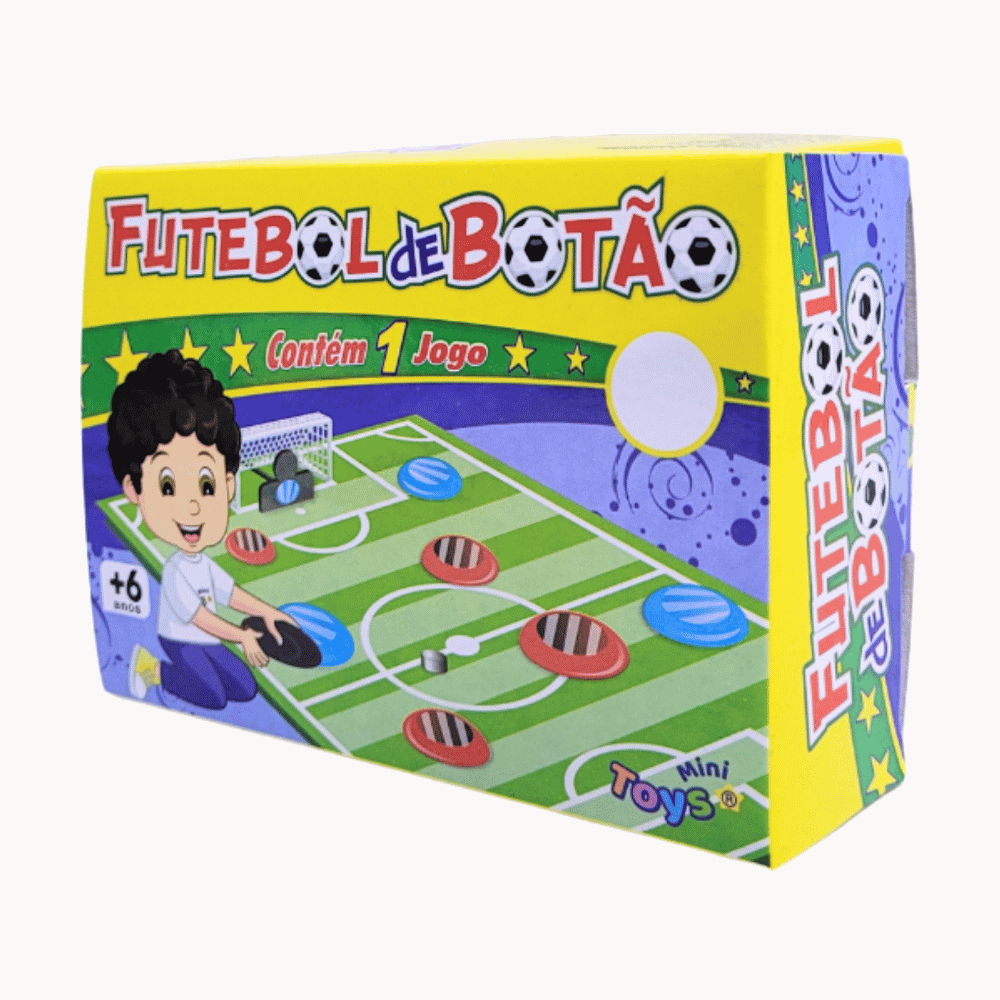 Jogo Futebol de Botão Minitoys - Cx 6 Unidades