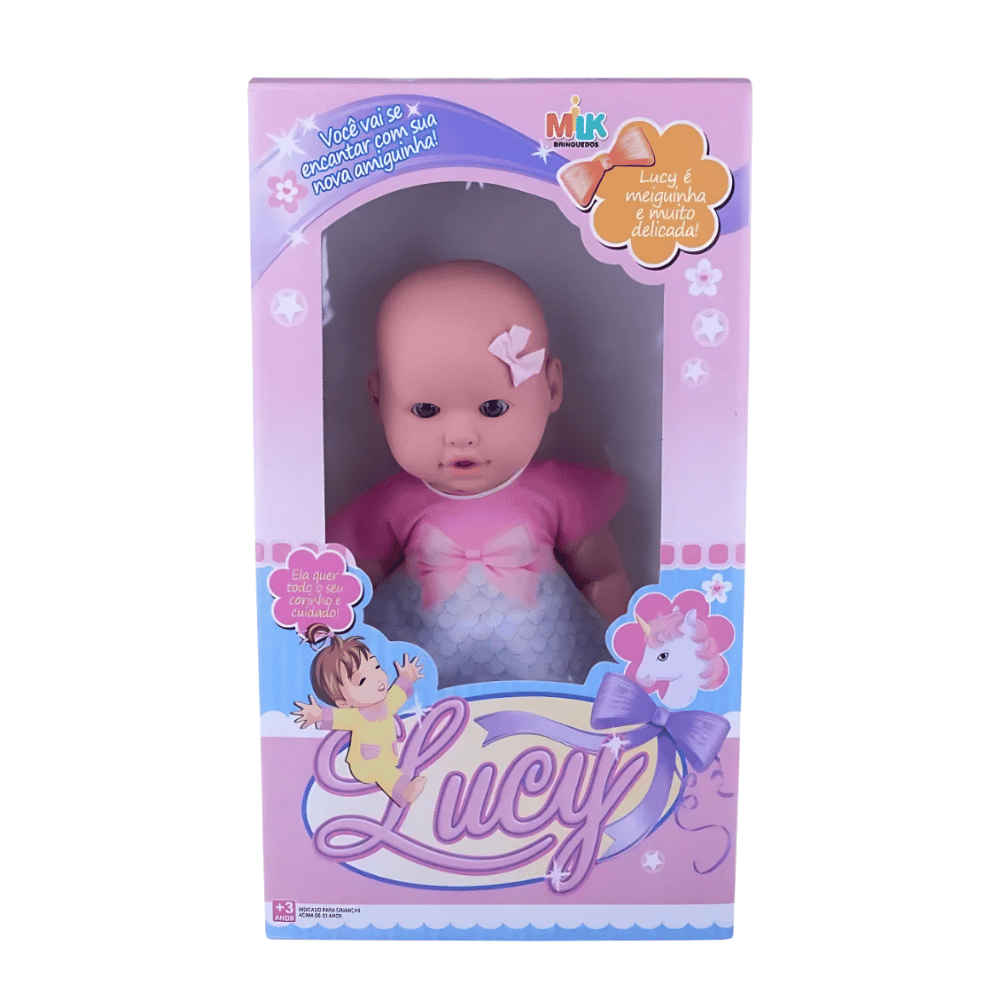 Boneca Lucy Milk - Cx 3 Unidades
