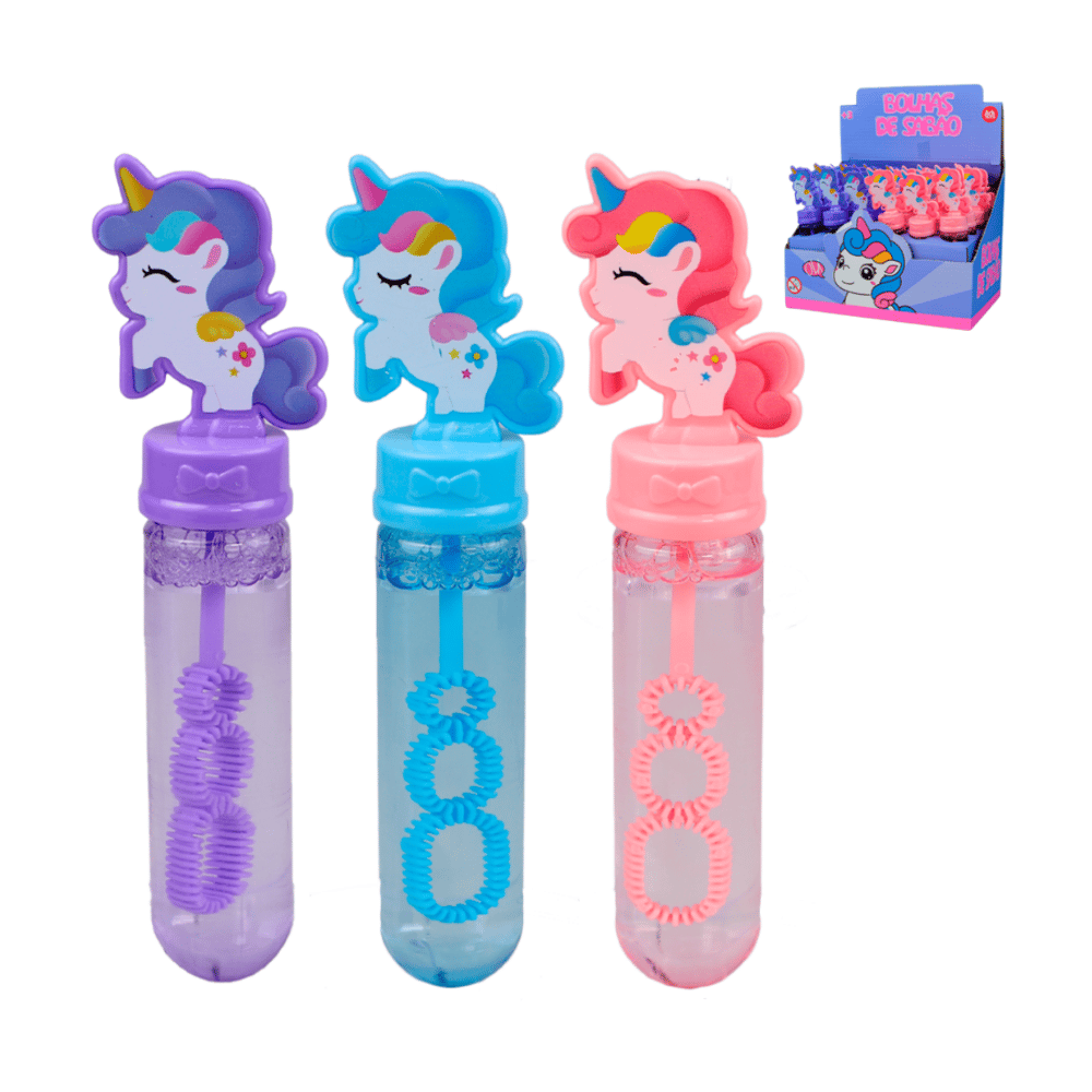 Bolha de Sabão Display Unicorn Arktoys - Cx 12 Unidades