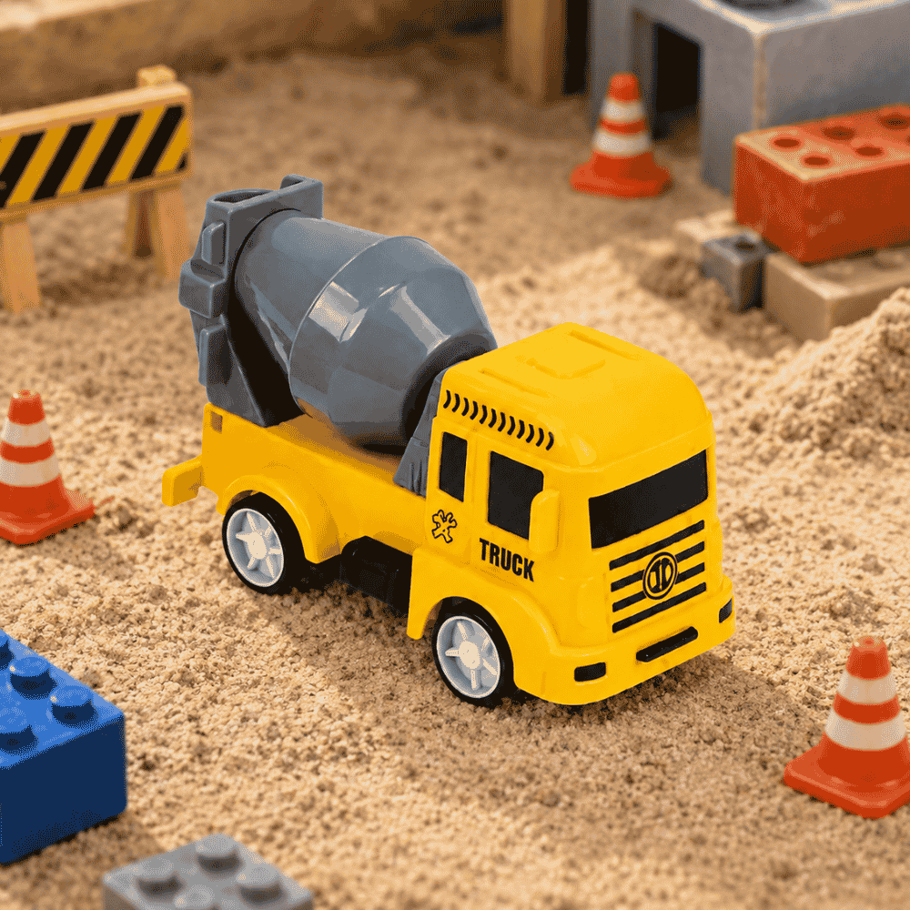 Mini Carro Construção Duplo Fricção Ark Toys - Cx 6 Unidades