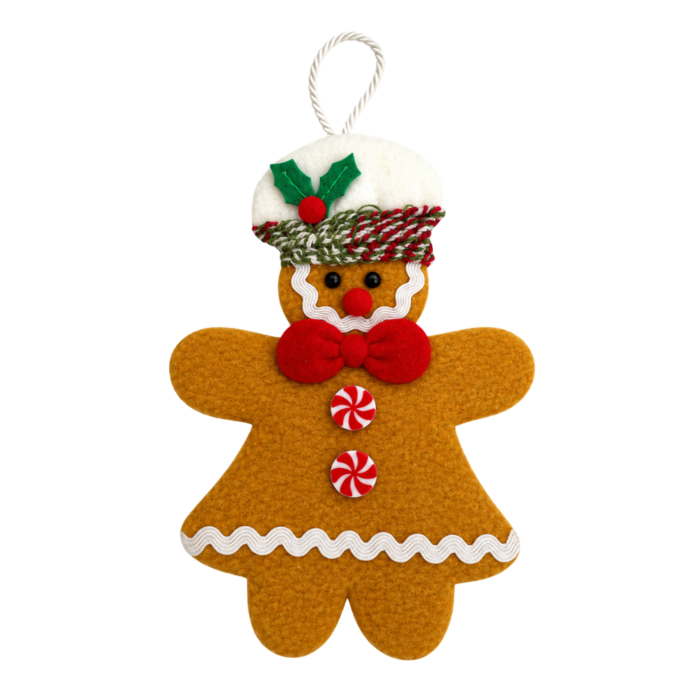 Enfeite de Pendurar Biscoito Natalino 12x23cm Rio Master
