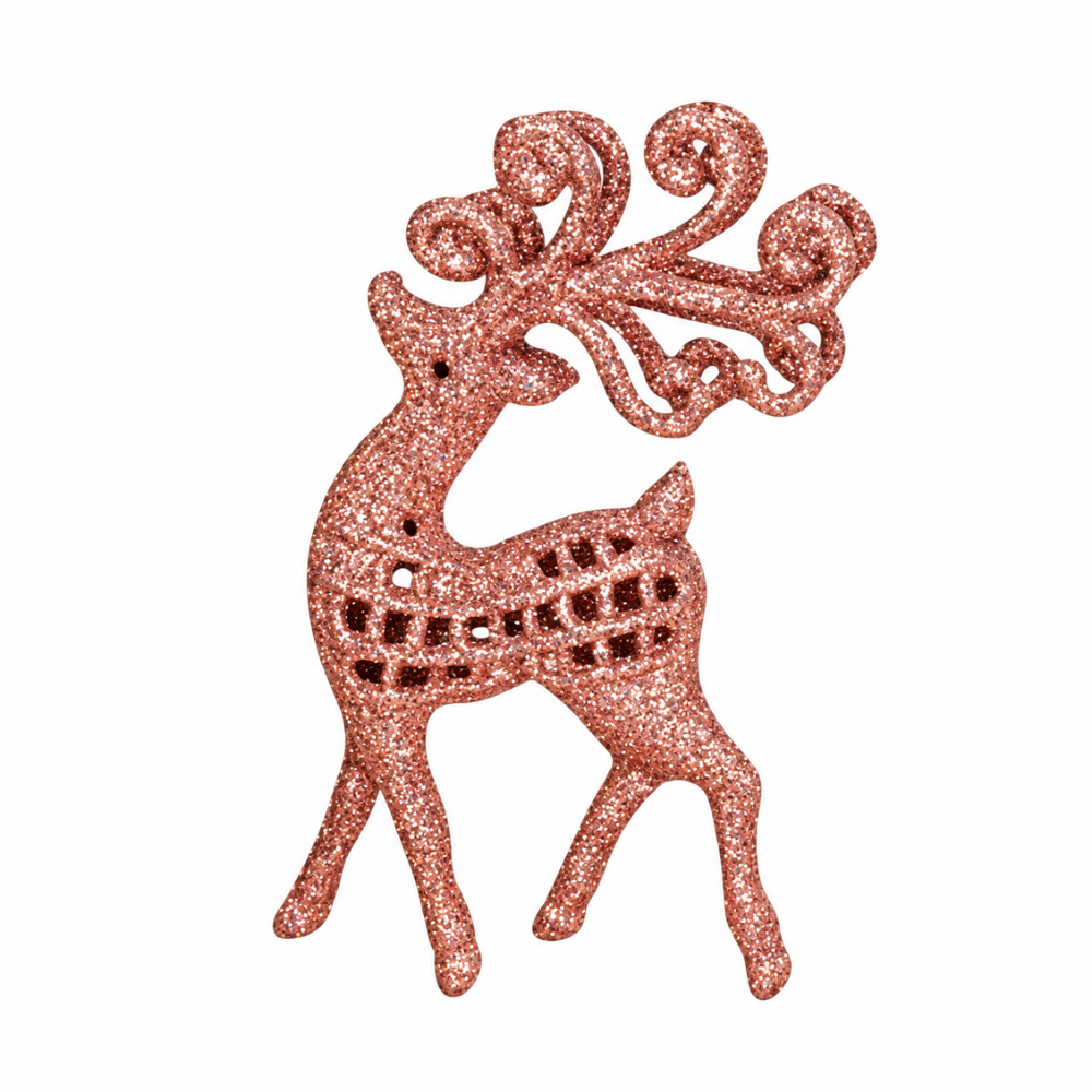 Pendente Rena Natalina com Glitter 16cm Rio Master