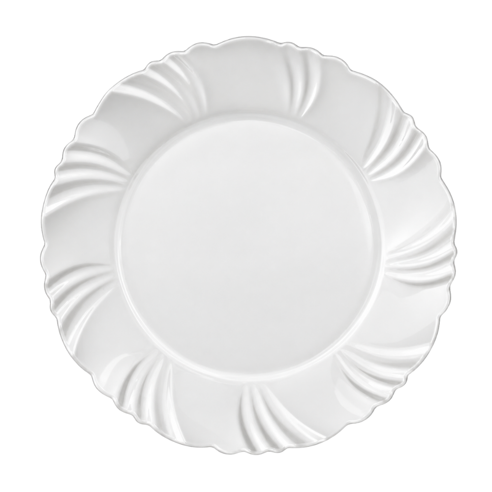 Prato Opaline Pétala Raso 25,5cm Nadir - Cx 3 Unidades