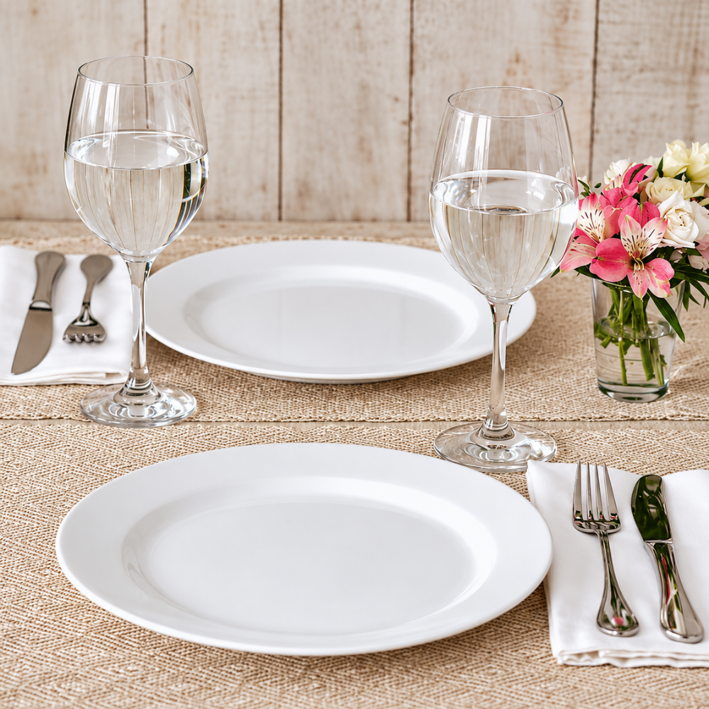 Prato Opaline Menu Raso 24cm Nadir - Cx 3 Unidades