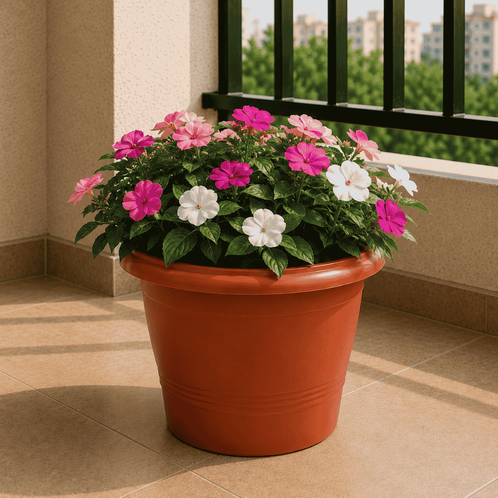 Vaso Redondo Cerâmico 700ml Ercaplast