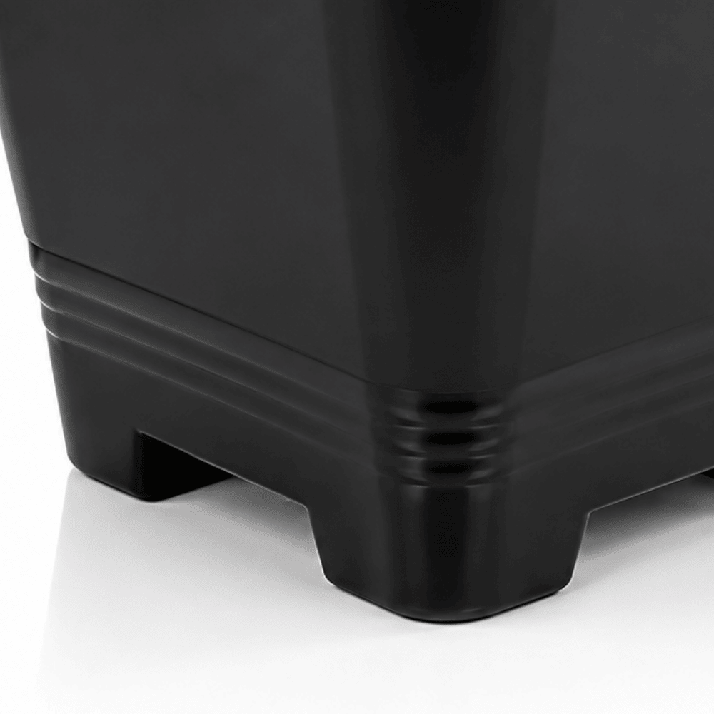Vaso Quadrado Preto 800ml Ercaplast
