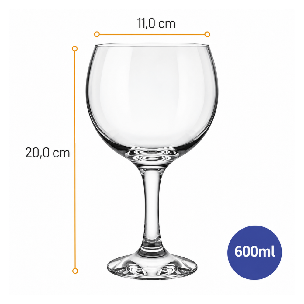 Taca Gin 600Ml Nadir - Cx 12 Unidades