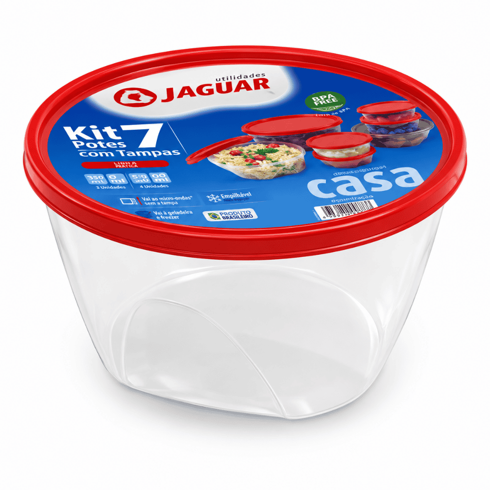 Kit Red com 7 Peças Jaguar