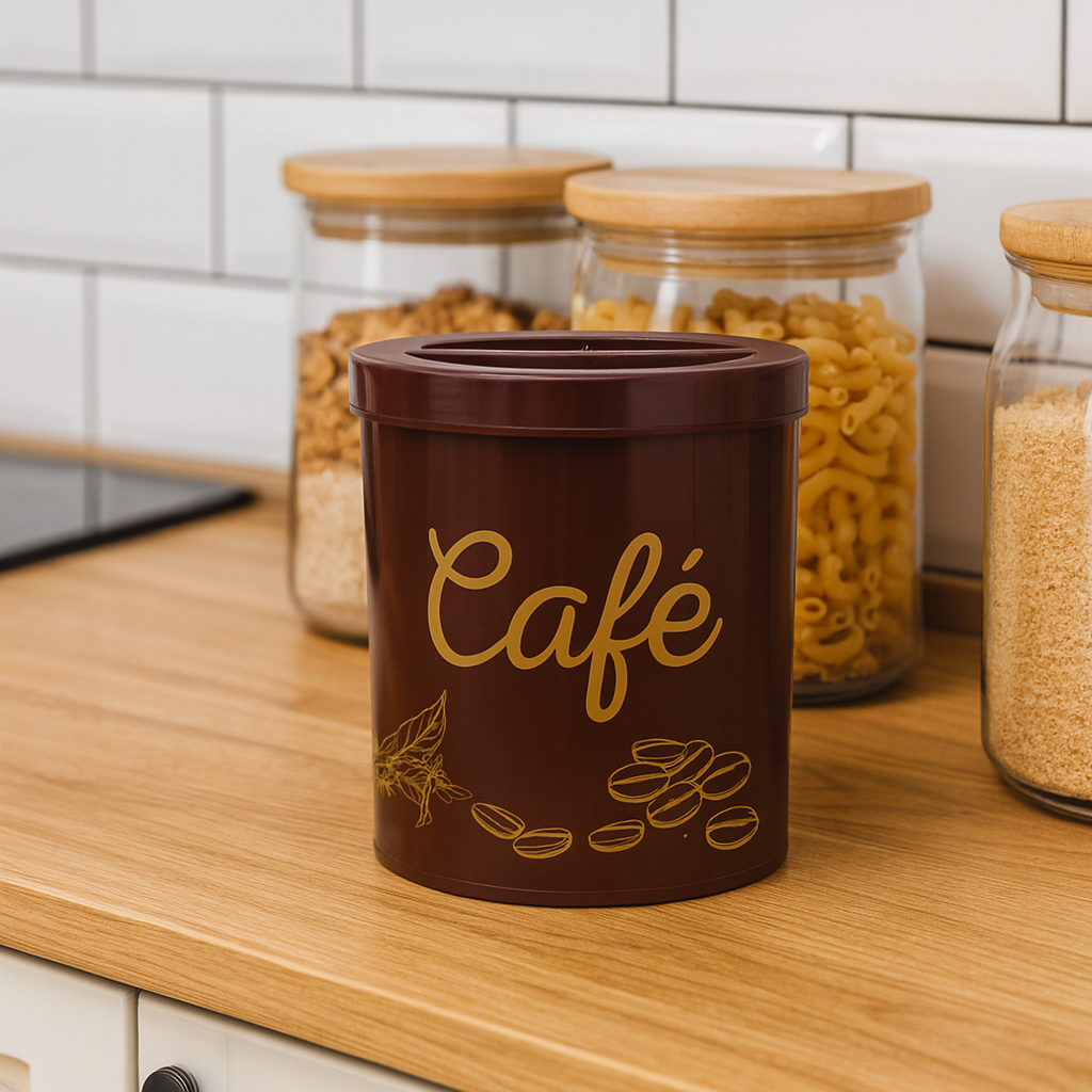 Porta Café 2,3L Marrom Alves