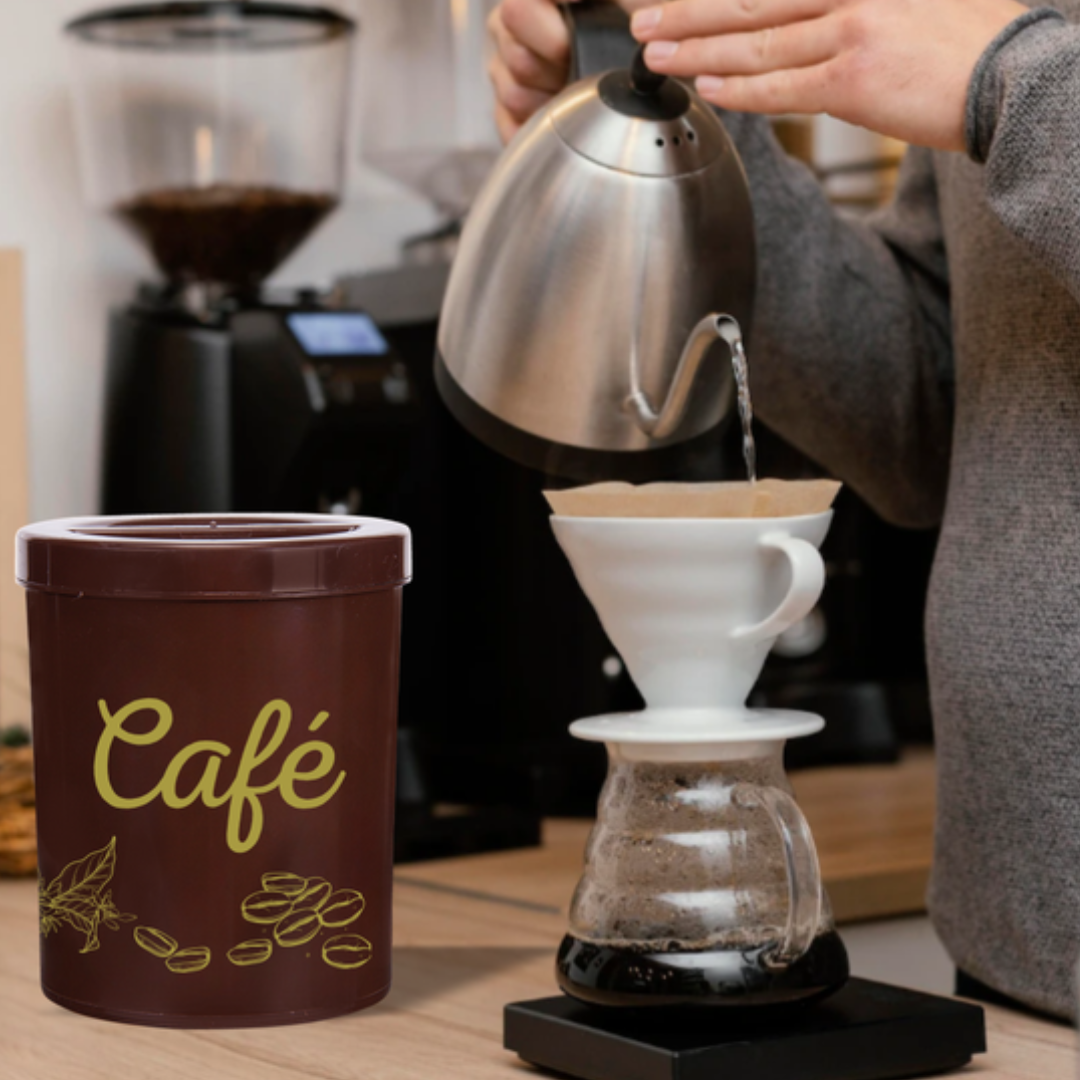 Porta Café 2,3L Marrom Alves