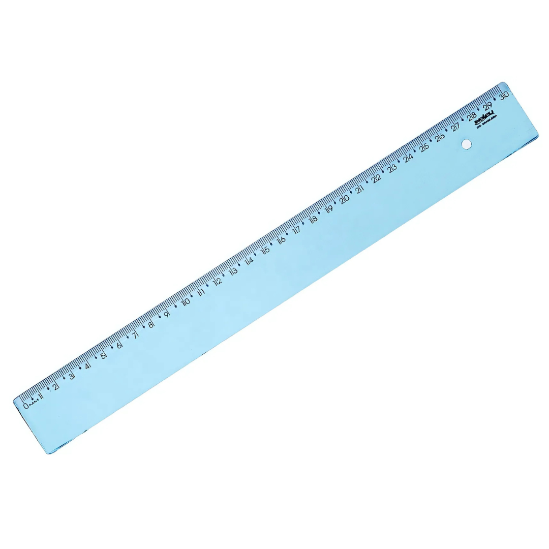 Regua 30Cm New Line Azul Waleu