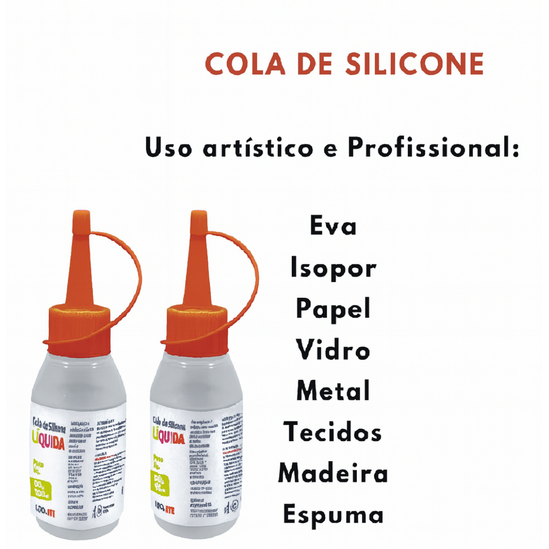Cola Silicone Liquida 60Ml Leo E Leo