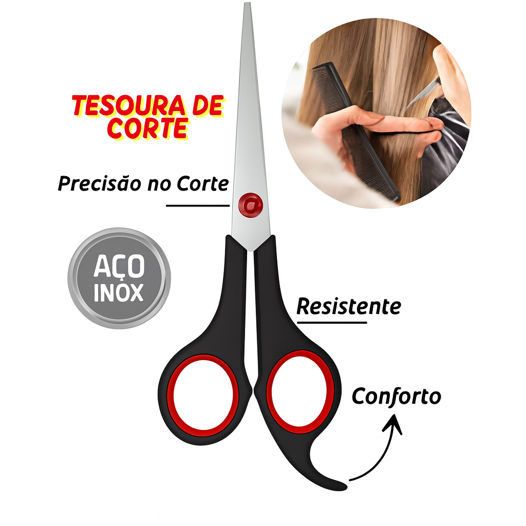 Tesoura 7 1/2 Basic Para Cabelo Original Line