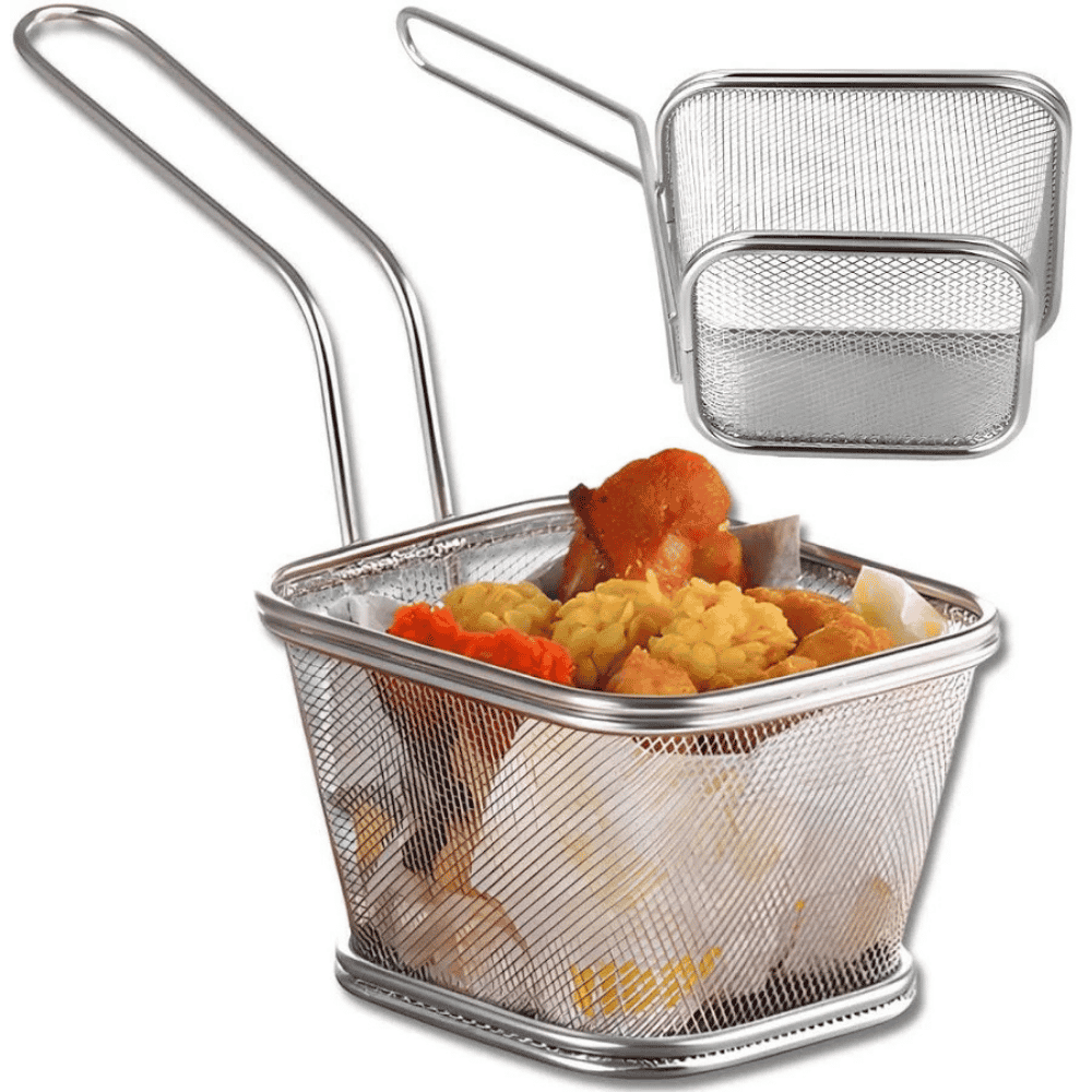 Cesta para Servir Porções Inox KeHome