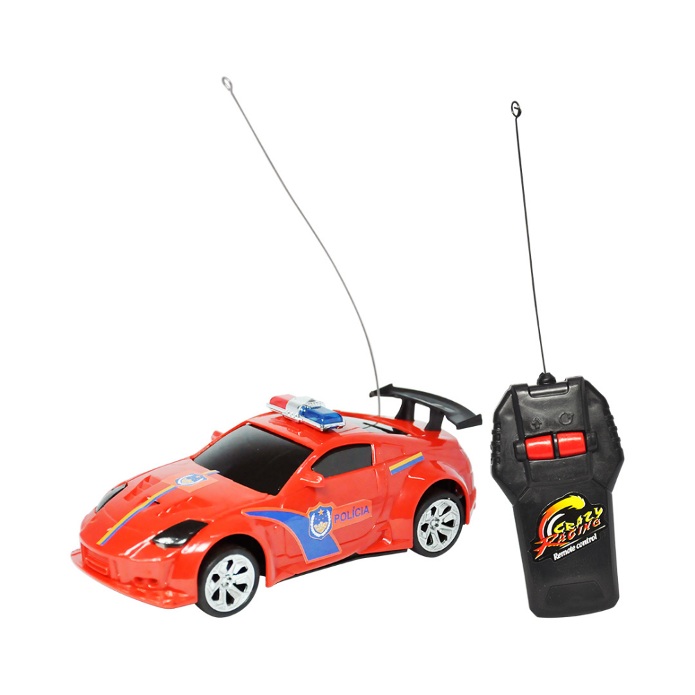 Carro de Polícia Controle Remoto Sem Fio DM Toys