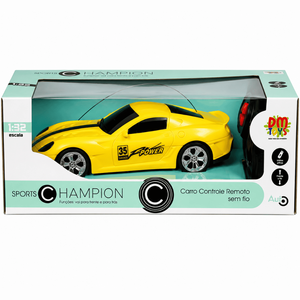 Carro Controle Remoto sem Fio Sport DMBrasil