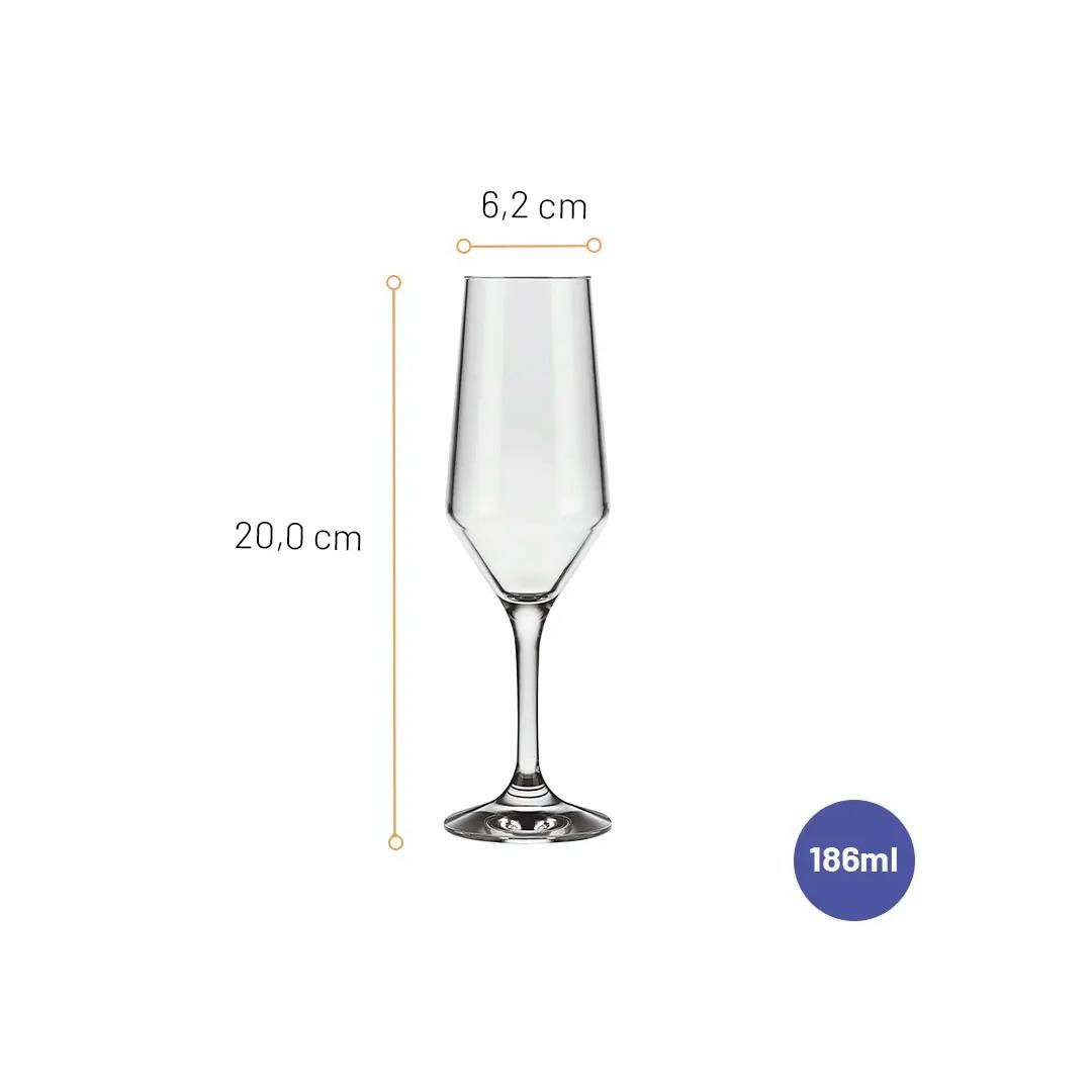 Taca Champanhe Buffet 186Ml Nadir - Cx 24 Unidades