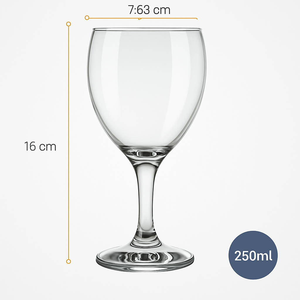 Taça Windsor Vinho Tinto 250Ml - Cx 12 Unidades