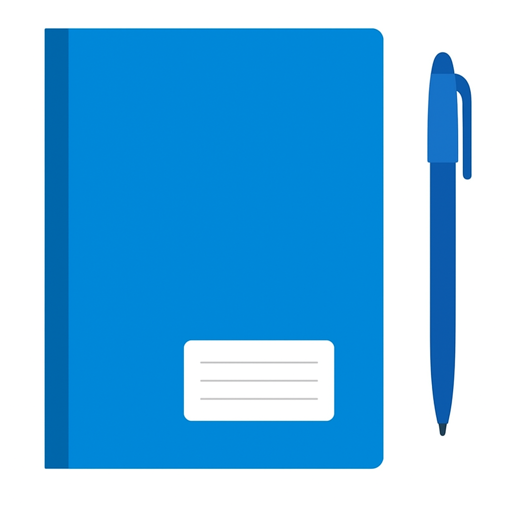Caderno 1/4 Broch Cd Azul 80Fls Smart  - Cx 12 Unidades