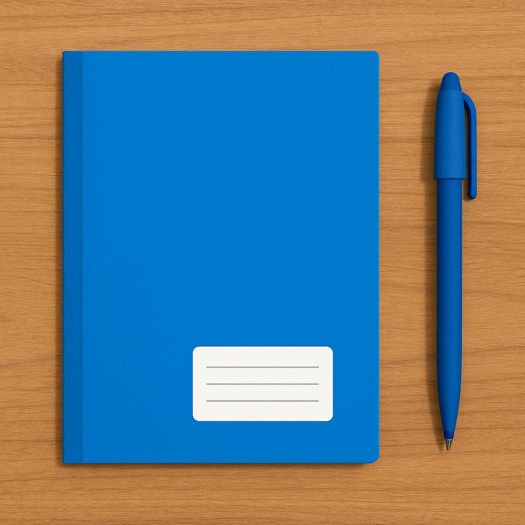 Caderno 1/4 Broch Cd Azul 80Fls Smart  - Cx 12 Unidades