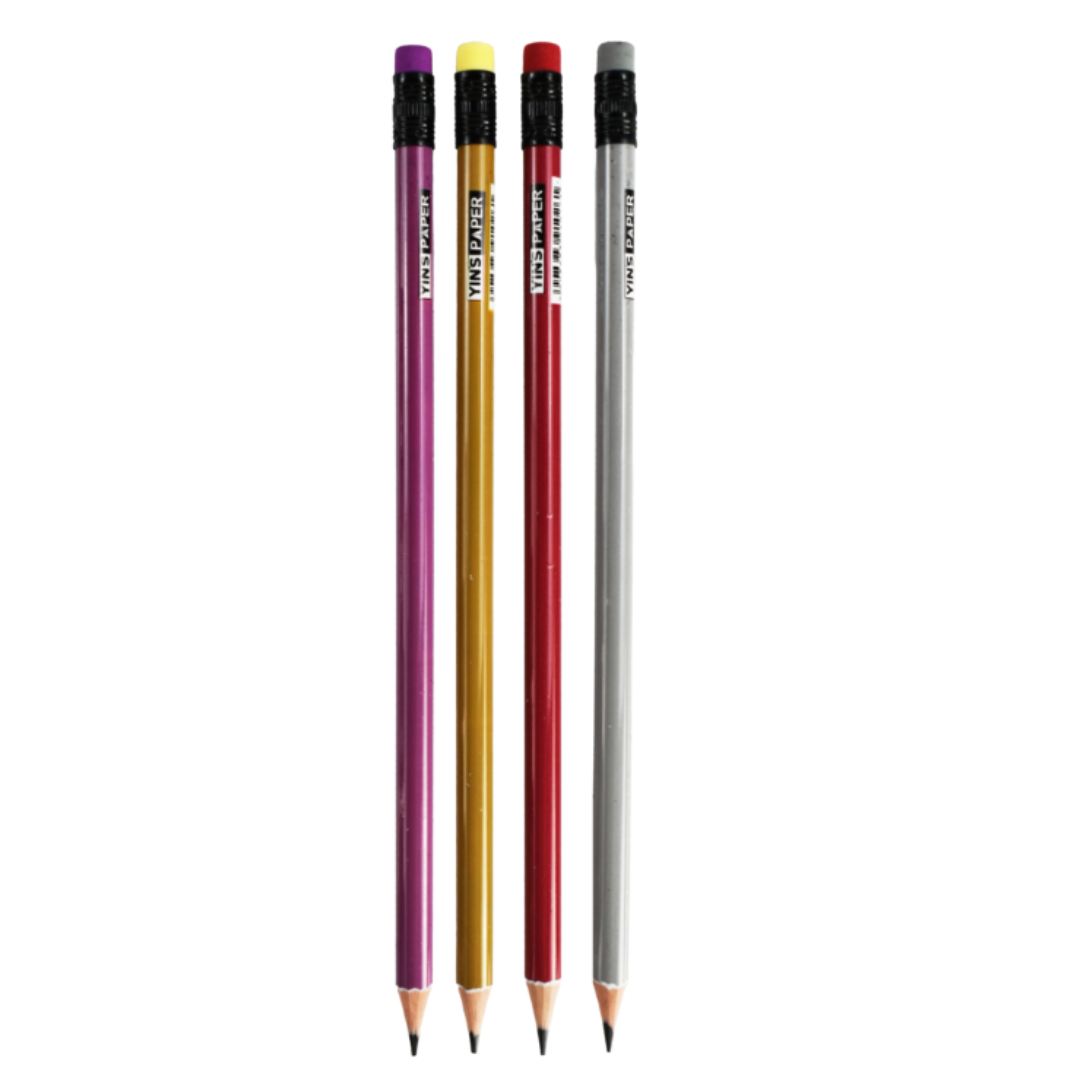 Lapis Grafite Hb Resina C/Borr Outono Yins  - Cx 24 Unidades