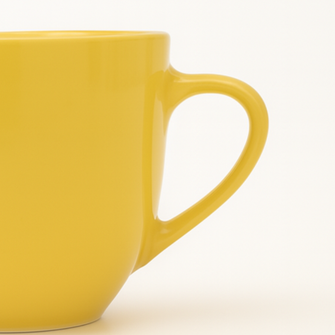 Xicara De Cafe Amarela 95Ml  - Cx 12 Unidades