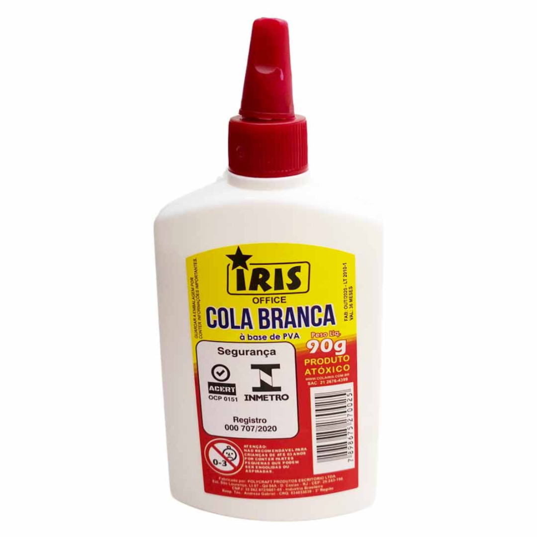 Cola Branca 90G Office Iris 066 - Cx 12 Unidades