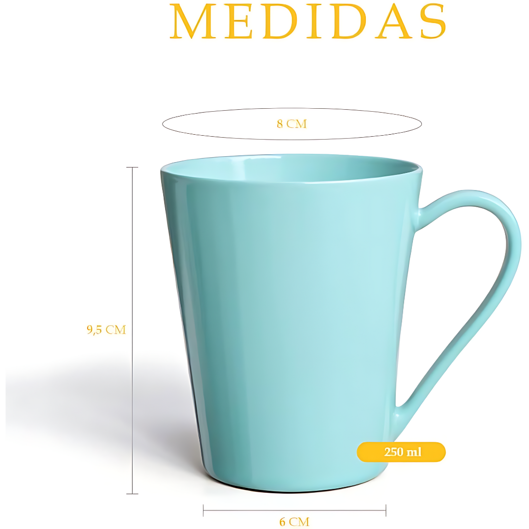 Caneca Tulipa 250Ml Azul Rr  - Cx 12 Unidades