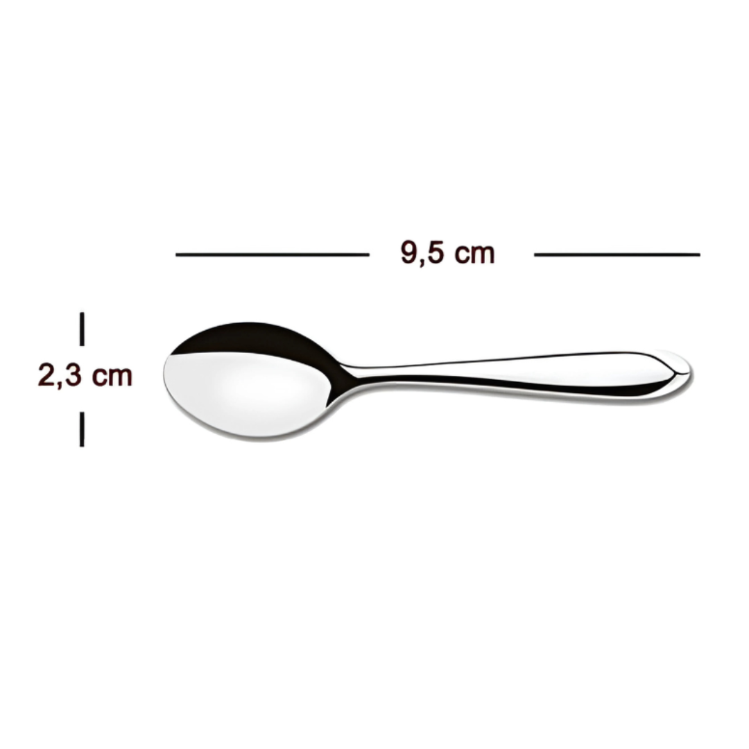 Colher De Cafe 9Cm Chazak  - Cx 24 Unidades