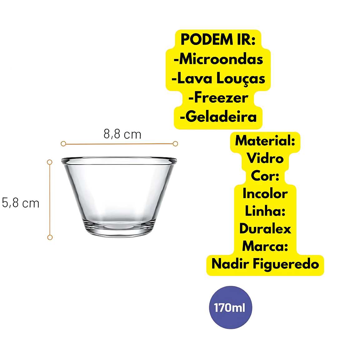 Tigela Poli Multiuso Nadir 4401 - Cx 24 Unidades