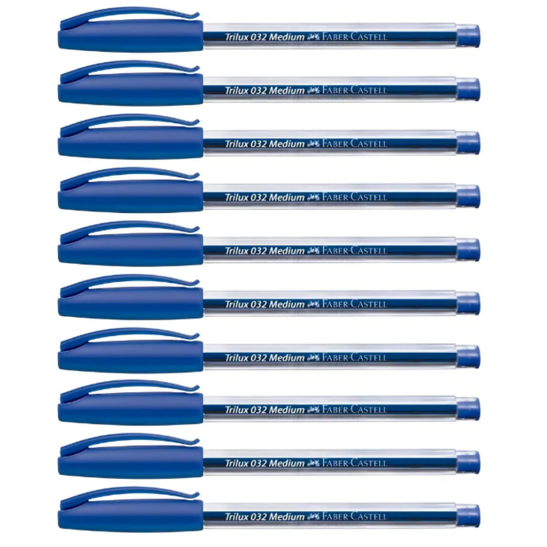 Caneta Esf Trilux Media Az Faber  - Cx 50 Unidades